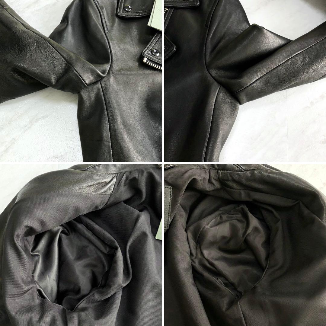 ✨未使用保管品・タグ付き✨オールセインツ ダブルライダースジャケット レザー 黒