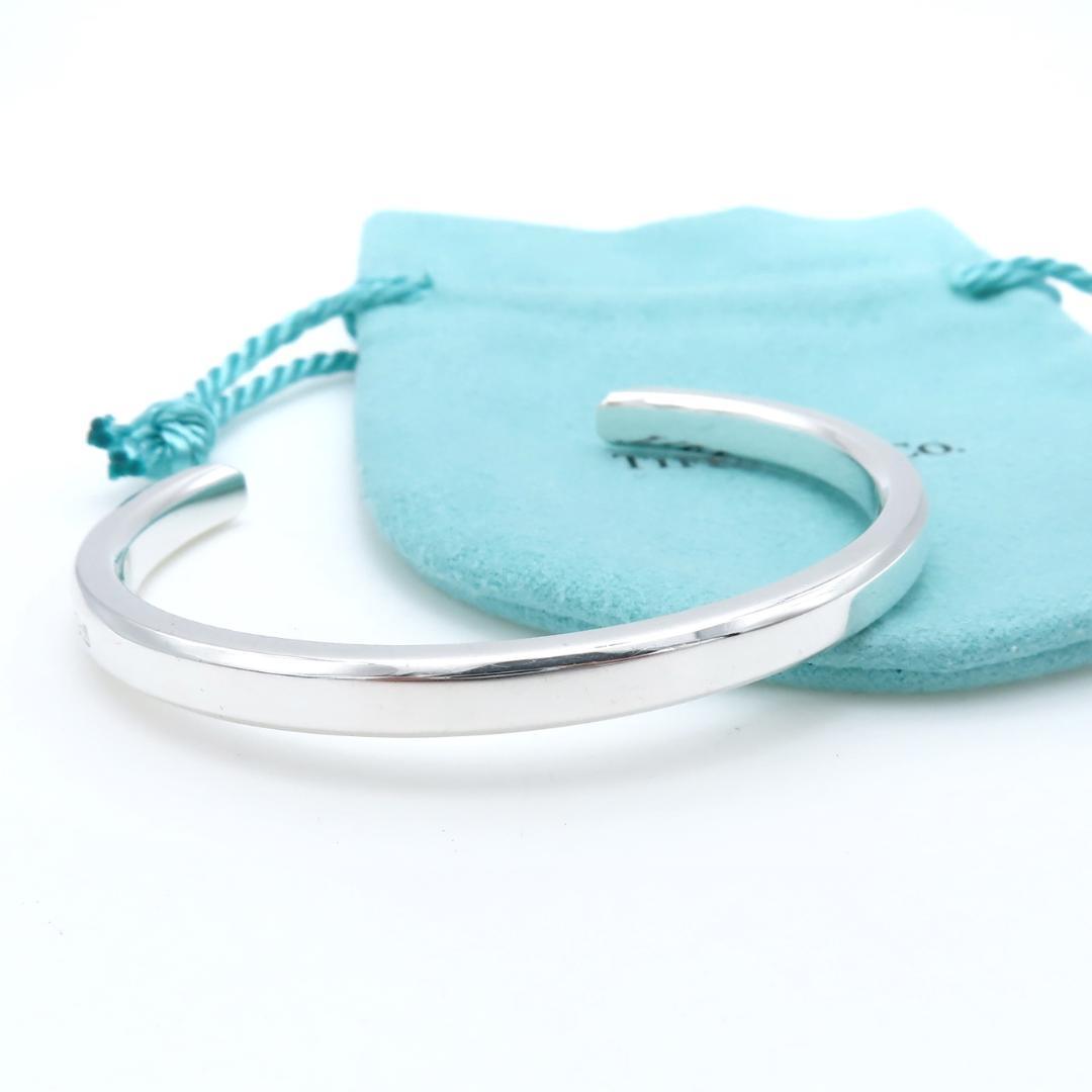 ティファニー メイカーズ シルバー カフ バングル HH306