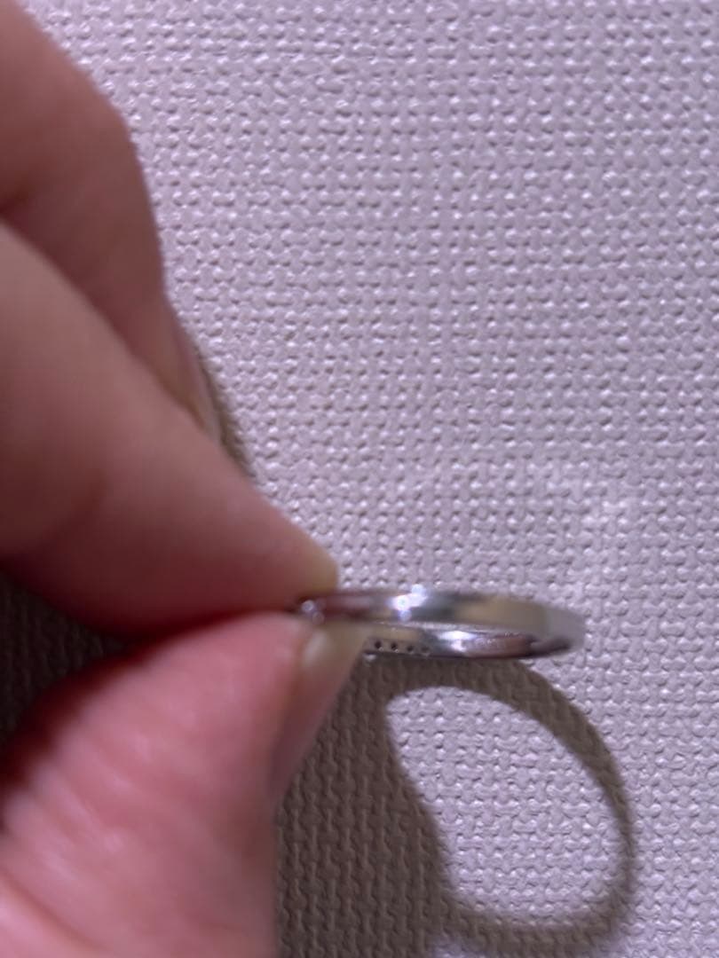 18金ホワイトゴールドダイヤリング13号