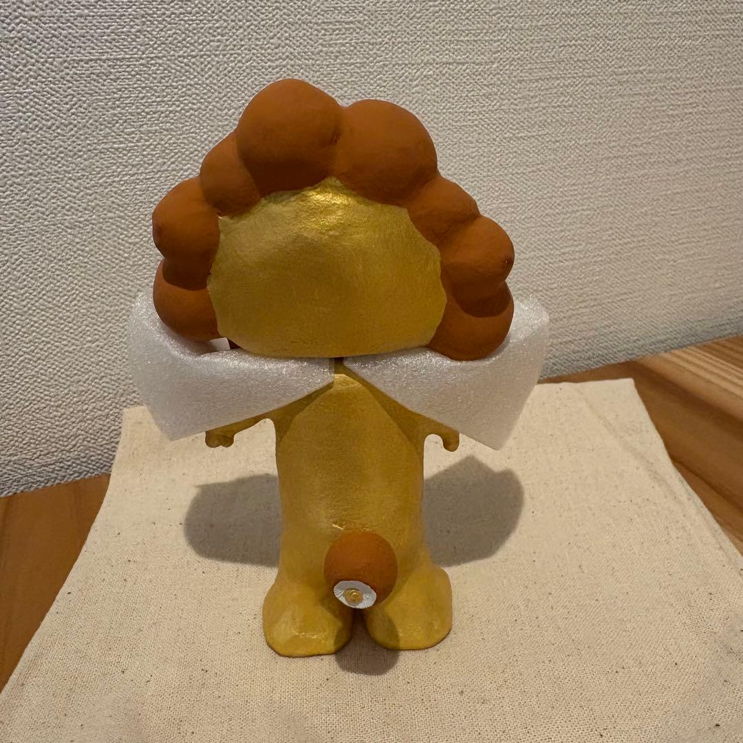 新品　ミャクミャク　張子　張り子　フィギュア　伝統工芸　金　ゴールド
