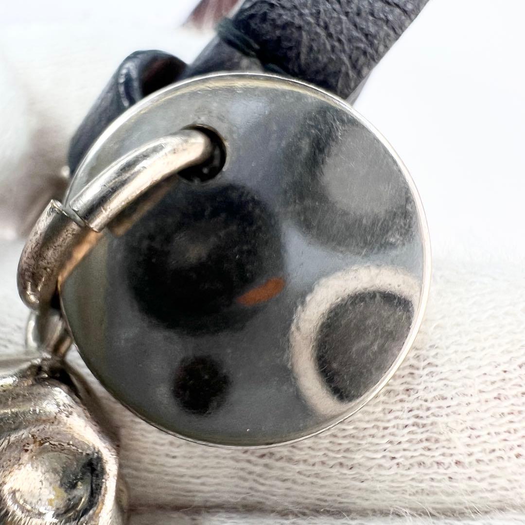 Alexander McQueen スカルラインストーン レザー ブレスレット.