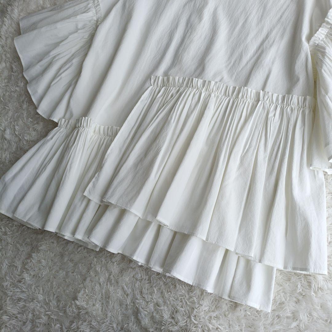 UNITED ARROWS イレギュラーフリル ブラウス