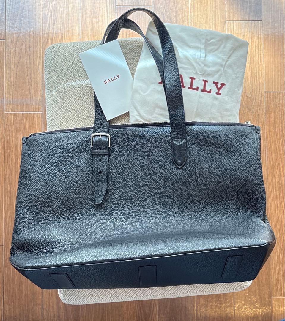 BALLY トートバッグ CRIMEY.O シュリンクレザー ビジネス 黒
