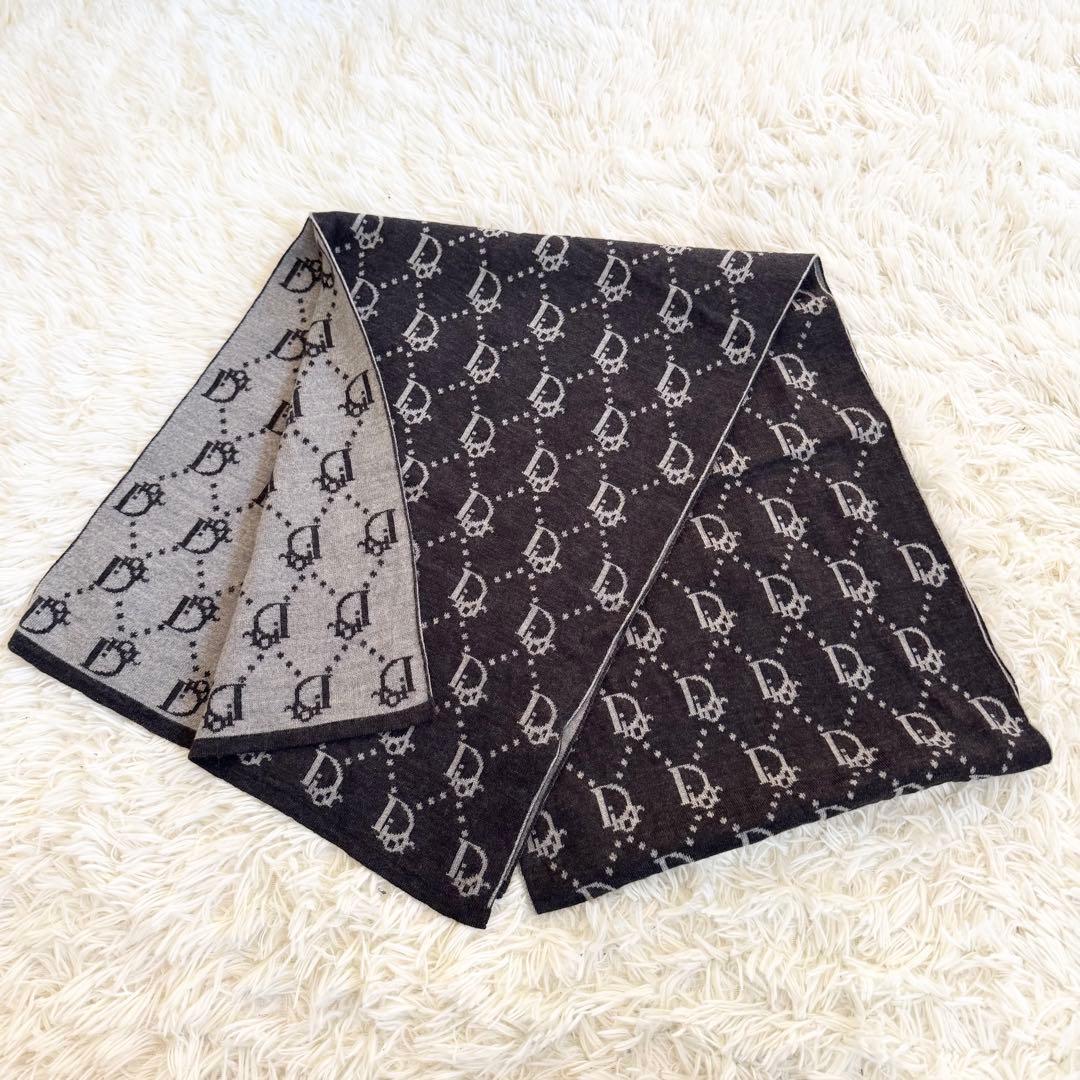 Christian Dior ディオール　オブリーク　リバーシブル　マフラー