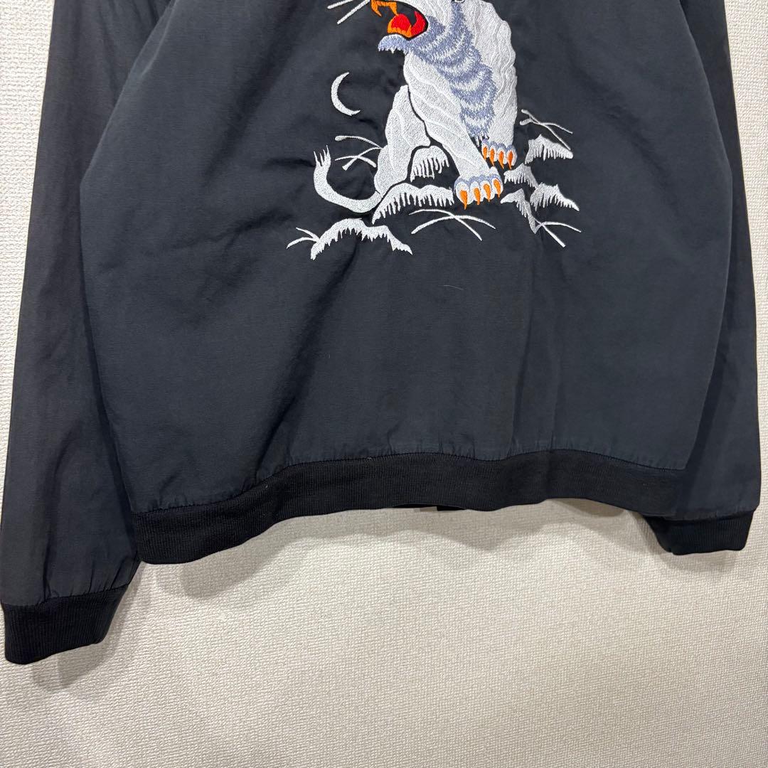 アメリカ古着　ダービージャケット　刺繍　スカジャン　 XL 3586
