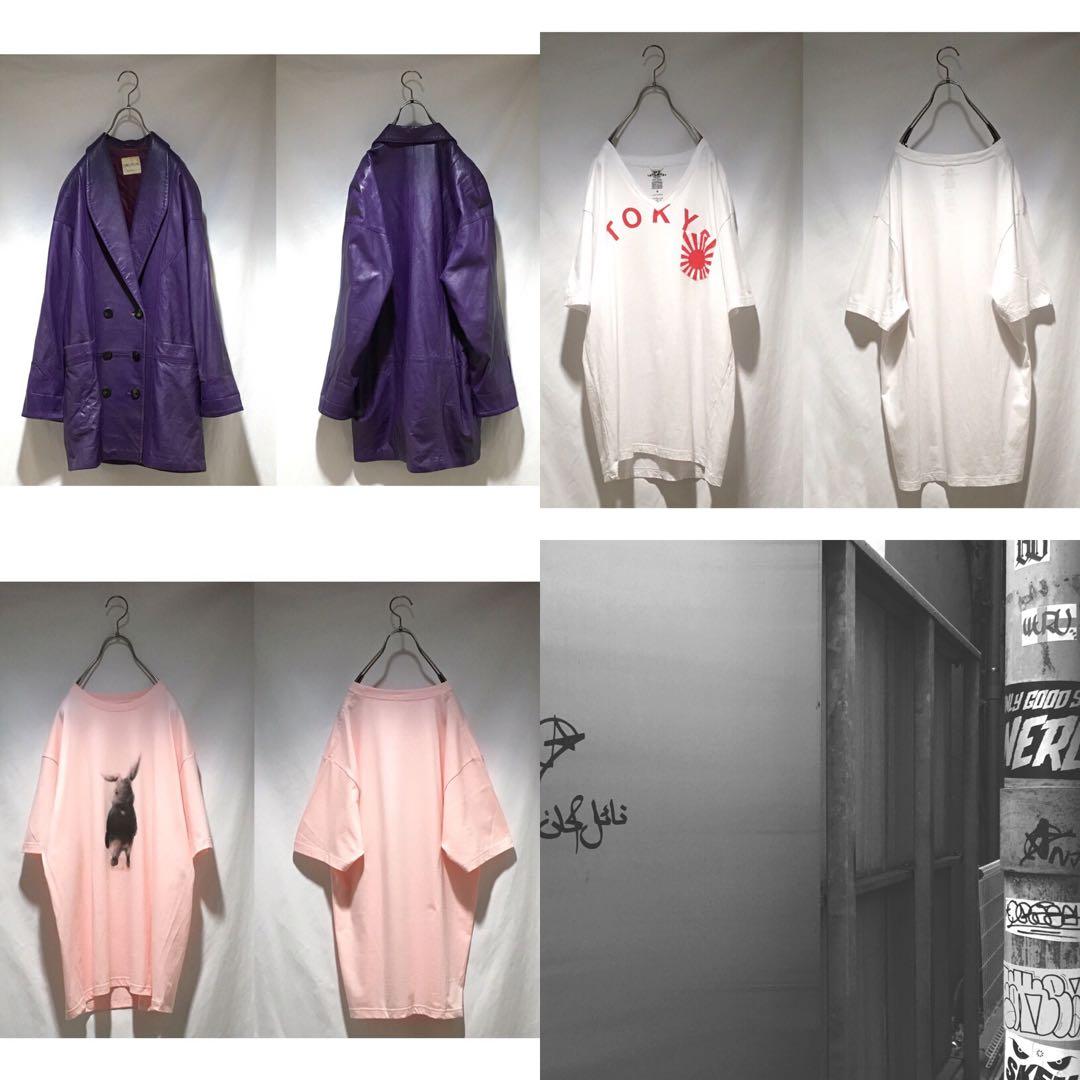 ✴︎専用✴︎ Purple colored BIG leather JKT など