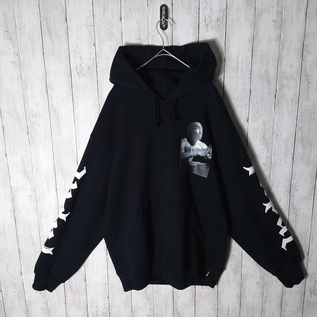 【美品】ワコマリア × 2PAC パーカー　フォト　アームプリント　ツーパック