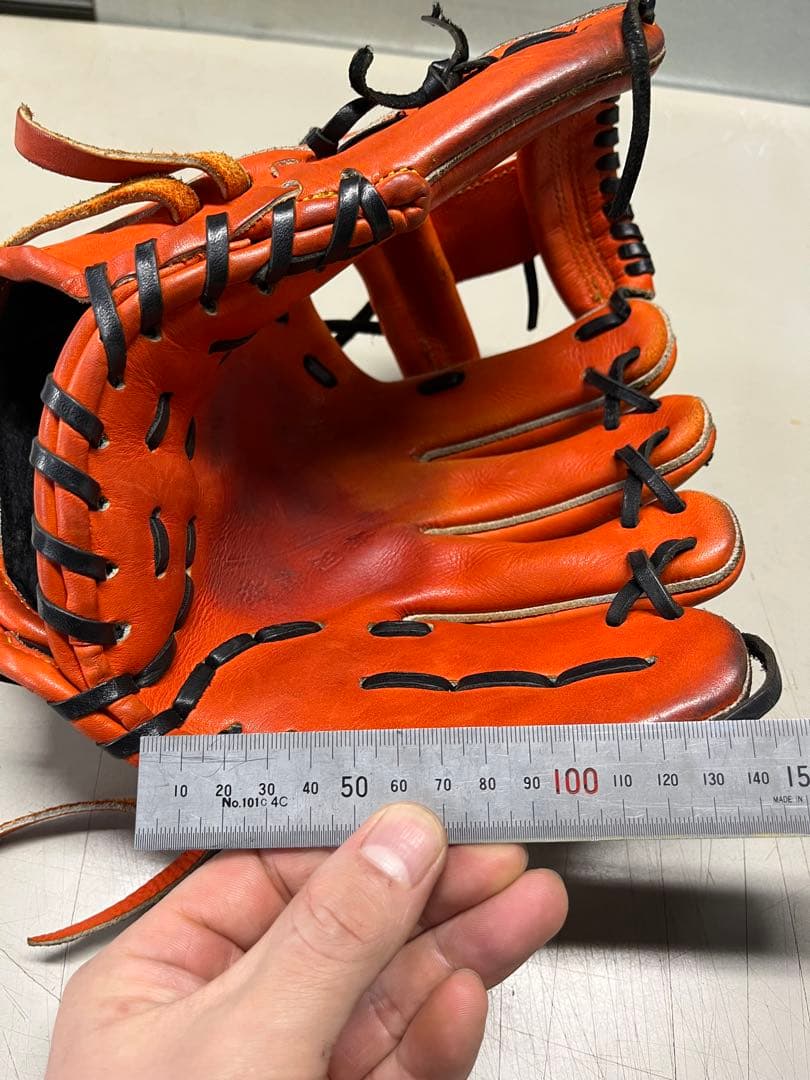 タマザワ　玉澤　軟式　グローブ　内野手　右投げ　オレンジ