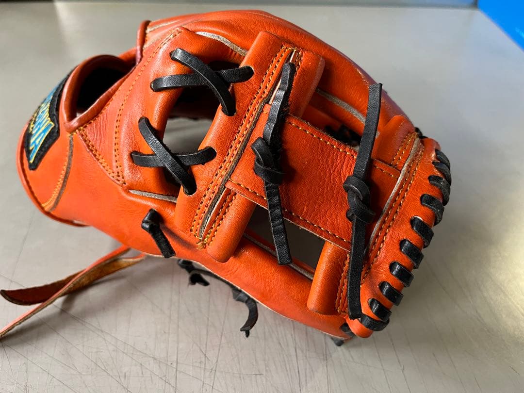 タマザワ　玉澤　軟式　グローブ　内野手　右投げ　オレンジ
