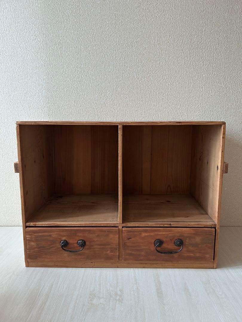 古道具　木製　棚　アンティーク　引き出し