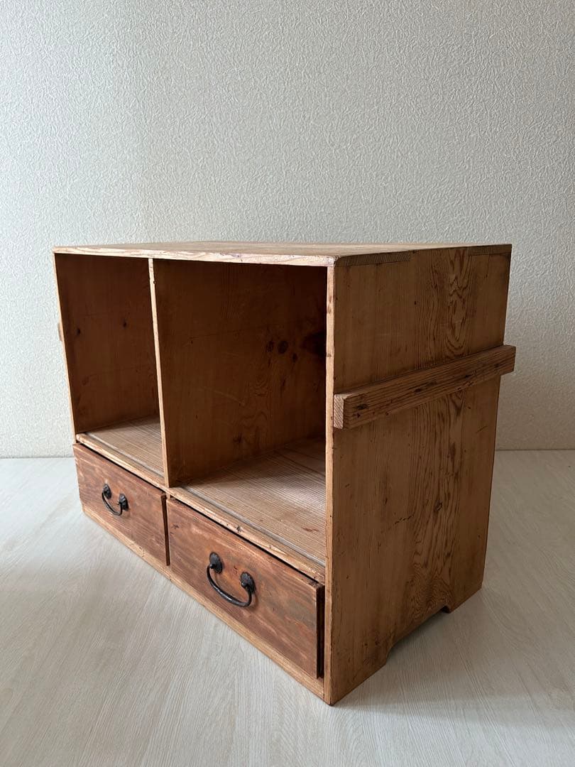 古道具　木製　棚　アンティーク　引き出し