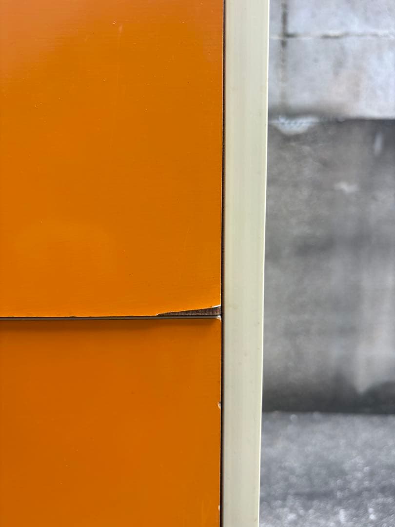 レトロポップ オレンジ 5段チェスト・ショップ什器・店舗用収納・昭和レトロ