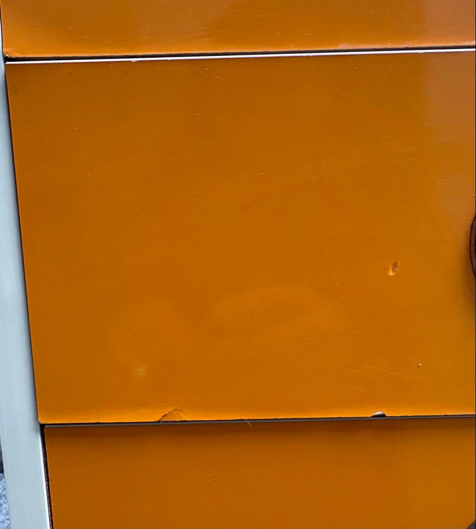 レトロポップ オレンジ 5段チェスト・ショップ什器・店舗用収納・昭和レトロ