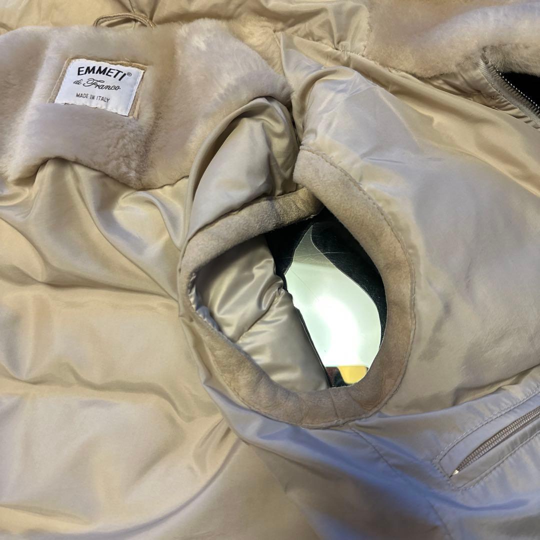 EMMETI エンメティ ムートン ダウンベスト ジレ 36