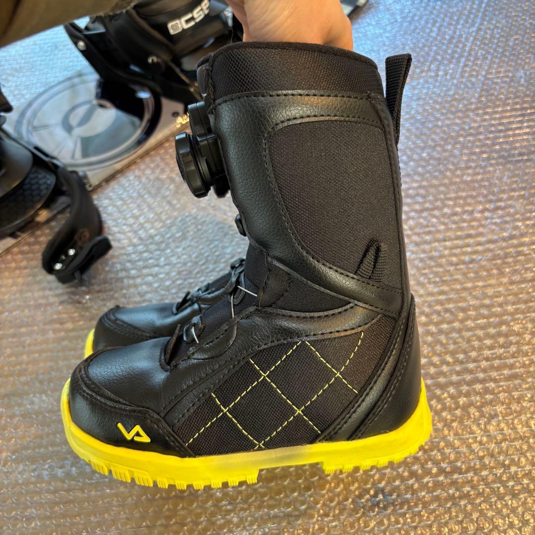 男の子　ジュニア スノーボードセット　ワイヤーブーツ付 100cm 20cm