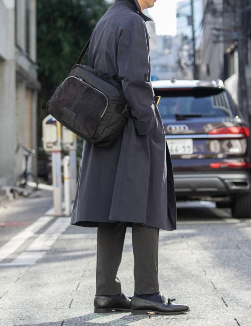 Daniel&Bob ダニエルアンドボブ スエード×ナイロン ショルダーバッグ