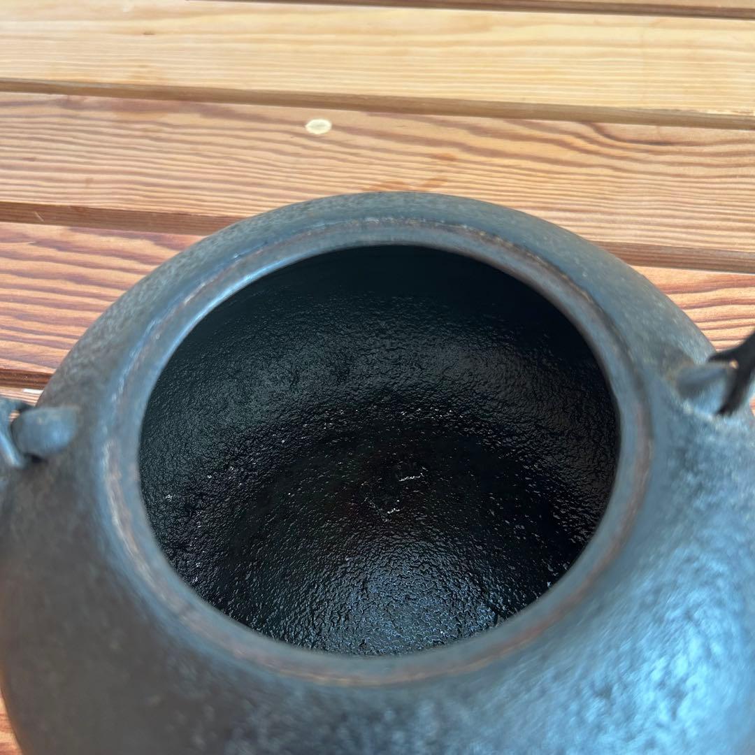 【名品・入手困難】南部鉄器 釜定 鉄瓶「新珠 肌」1.5L 刻印有 宮伸穂