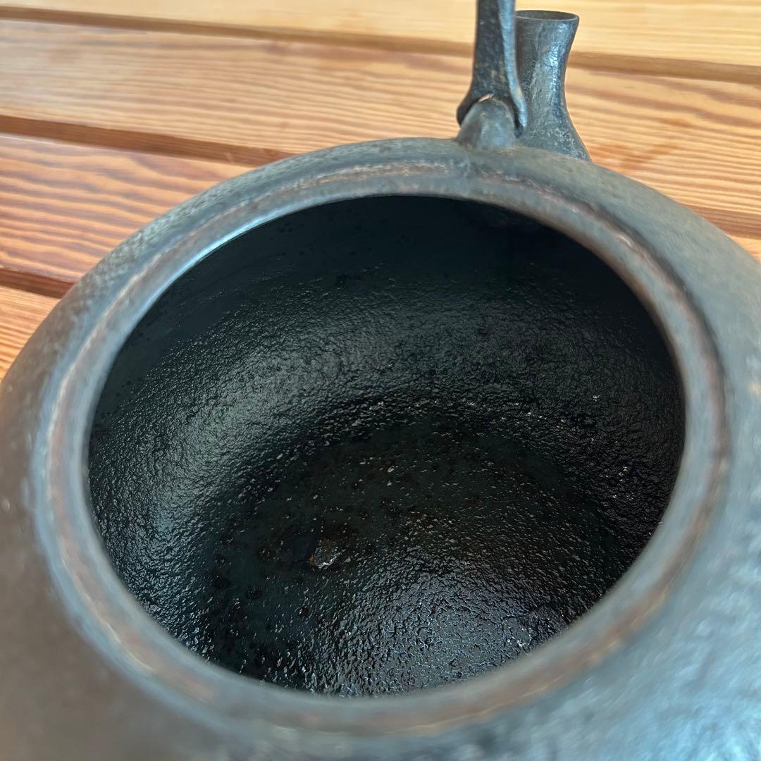 【名品・入手困難】南部鉄器 釜定 鉄瓶「新珠 肌」1.5L 刻印有 宮伸穂