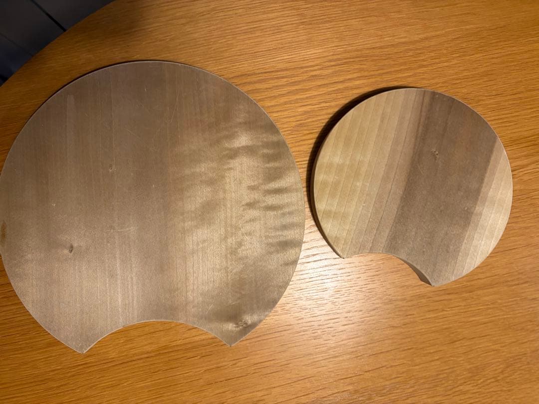 陶片木 まな板 大小セット ほお木 国産 朴木 キッチン ボード