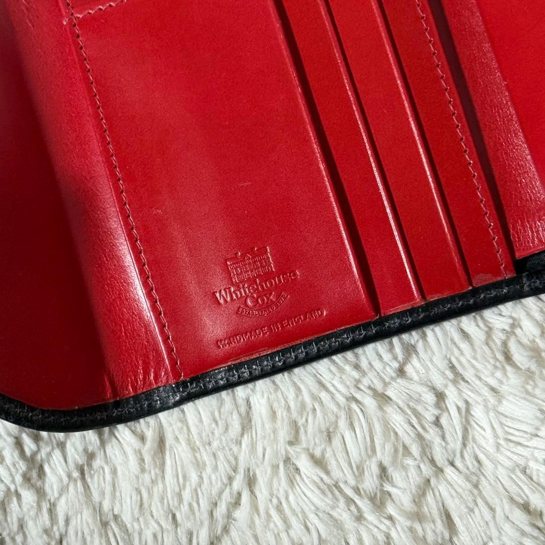 ⭐️新品未使用⭐️　ホワイトハウスコックス　三つ折り財布　ブラック　ブライドルレザー