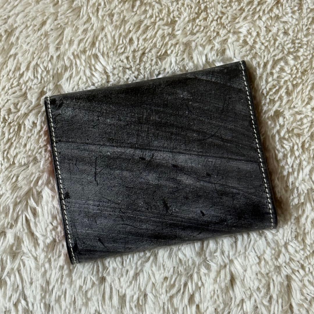 ⭐️新品未使用⭐️　ホワイトハウスコックス　三つ折り財布　ブラック　ブライドルレザー