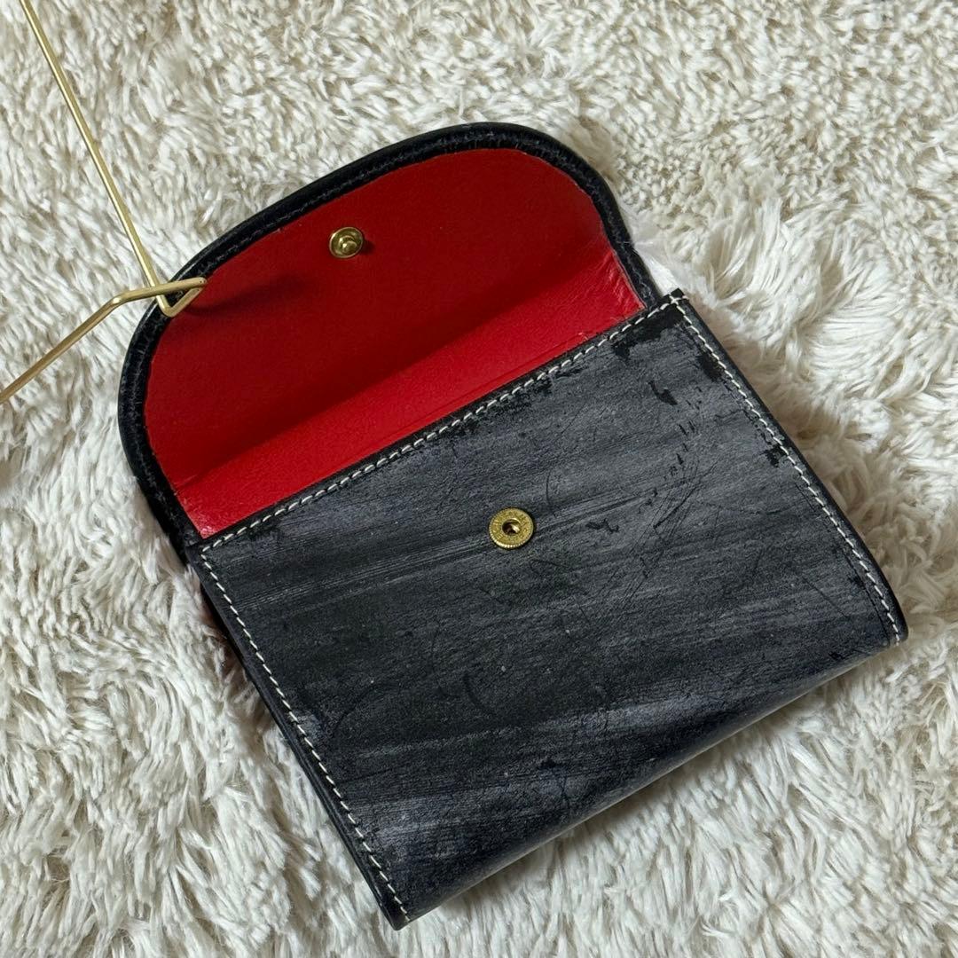 ⭐️新品未使用⭐️　ホワイトハウスコックス　三つ折り財布　ブラック　ブライドルレザー
