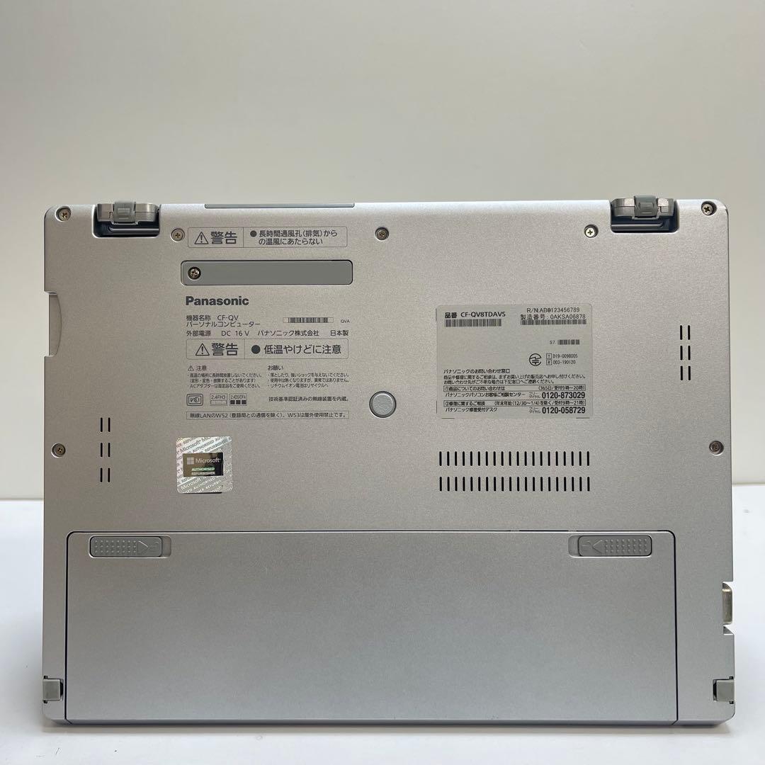 Windowsノート本体 #783 2in1 PANASONIC CF-QV8 i5-8365U 8GB