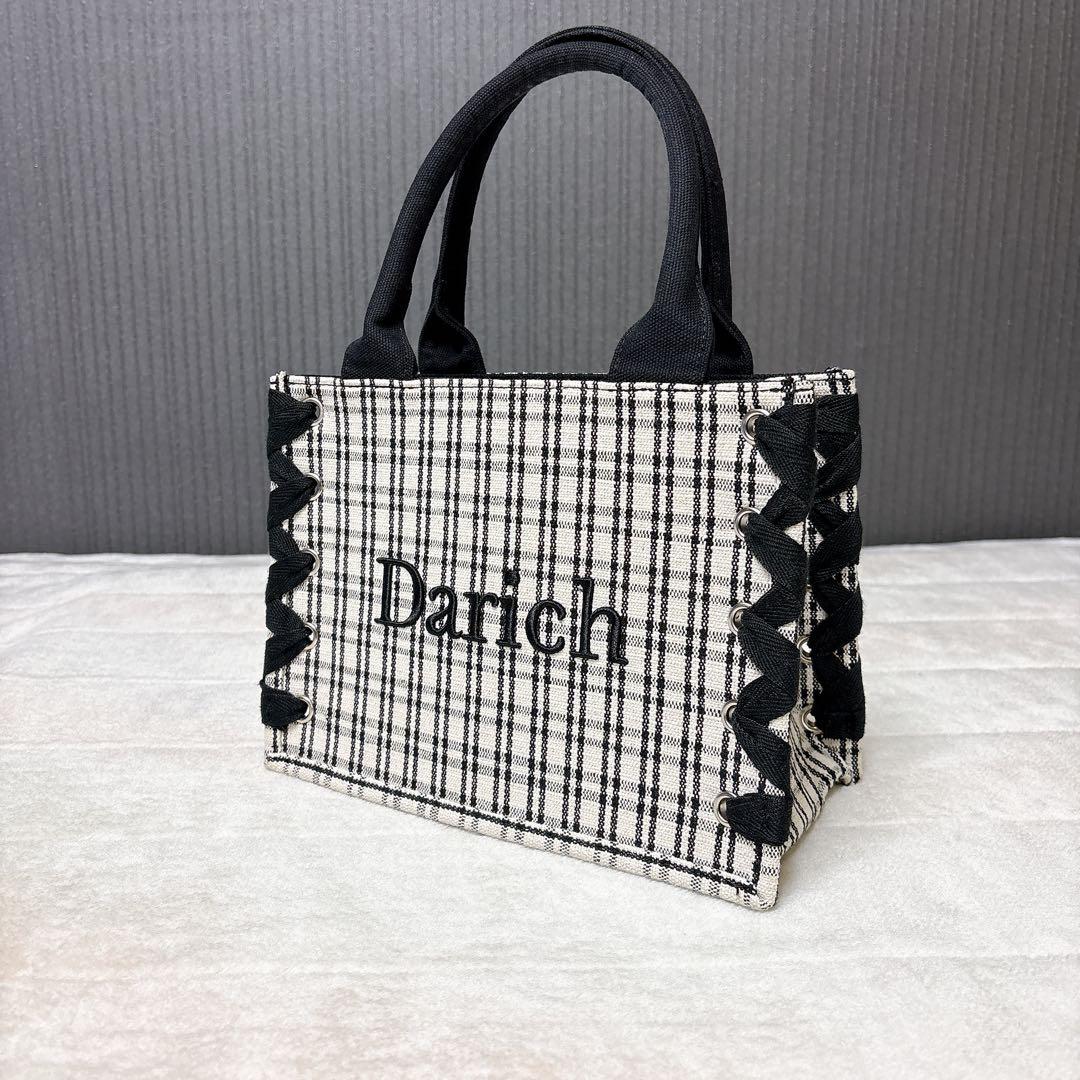 Darich（ダーリッチ）チェックミニトートバッグ ノベルティ 千鳥格子