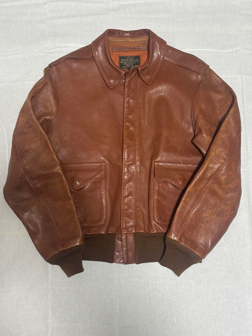旧リアルマッコイズ レザーフライトジャケット36
