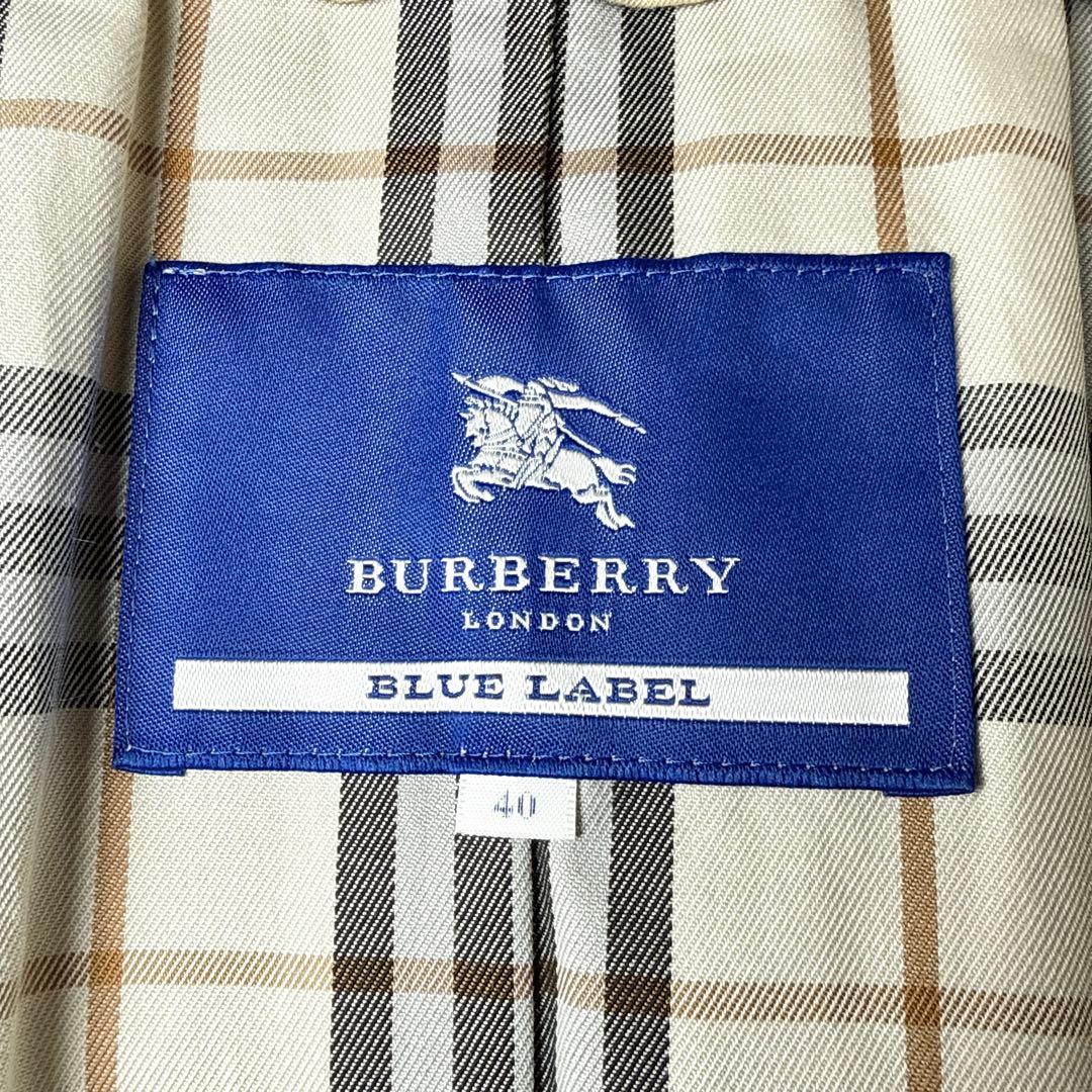 美品✨バーバリーブルーレーベル トレンチコート ノバチェック ベージュ 40