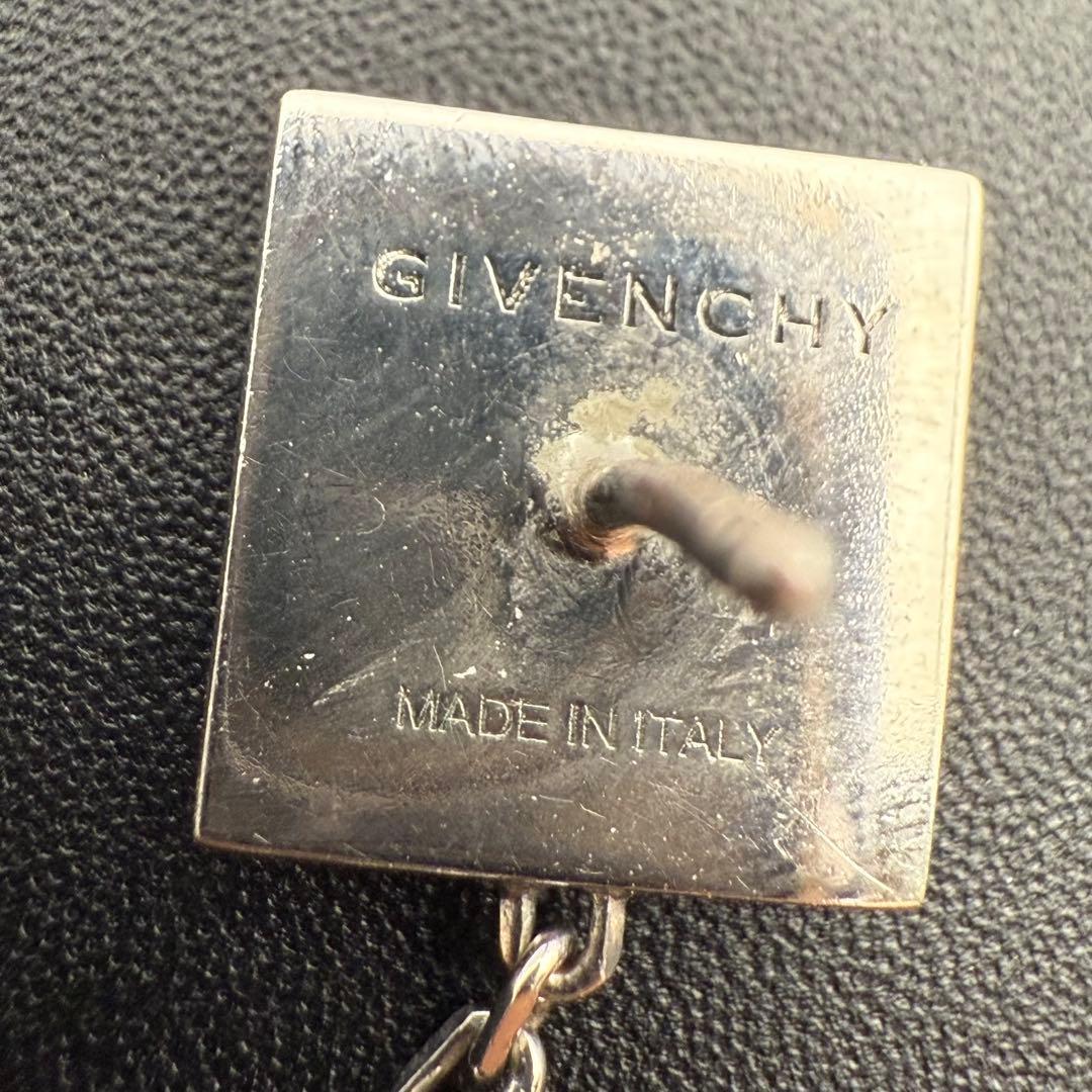 希少/近年モデル✨ジバンシー ピアス 4G チェーン 2連 ドロップ シルバー