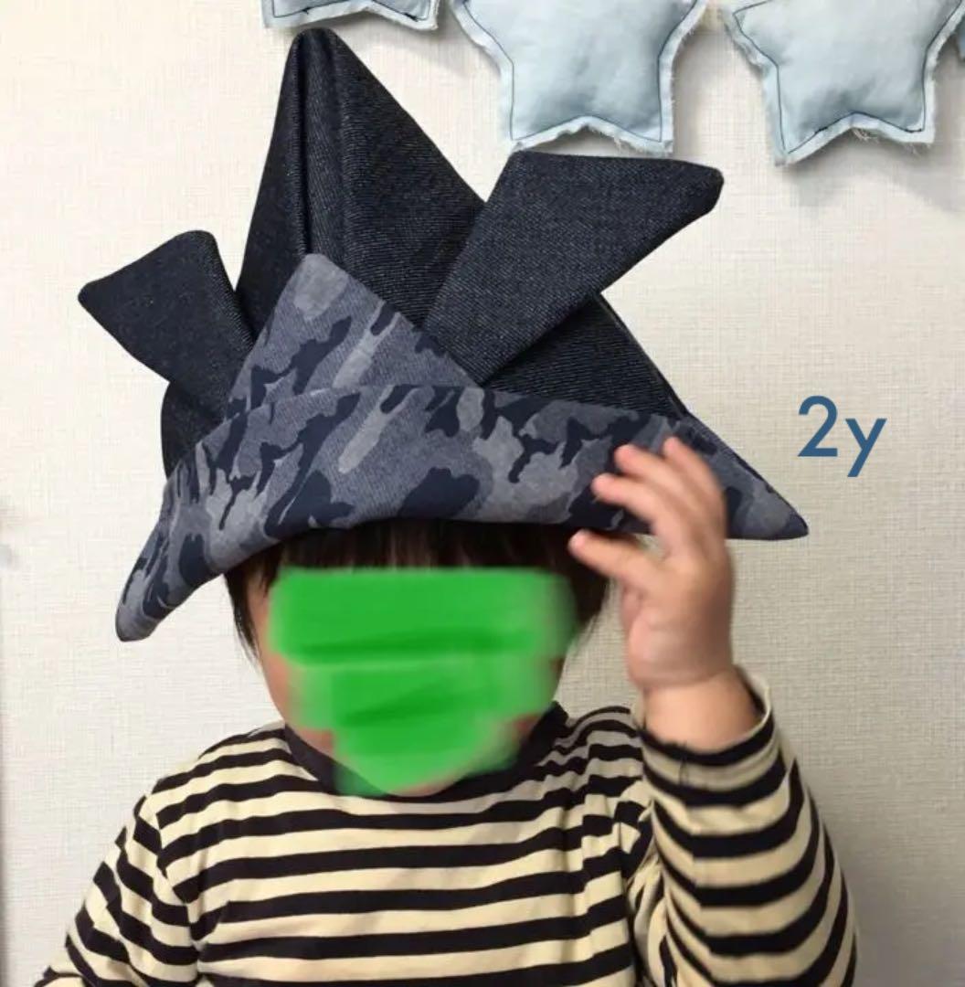 handmade☆かぶれる兜 DENIM×カモフラージュ 2019