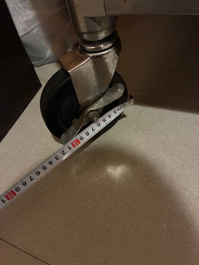 業務用3段ステンレスワゴン　キャスターストッパー付W970 D600 H950