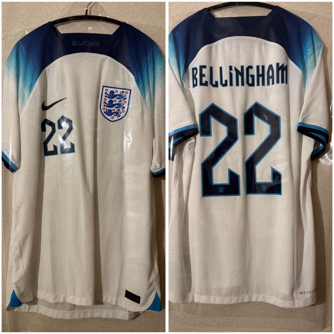正規 中古 極美品 オーセンティック イングランド 22/23 ベリンガム L