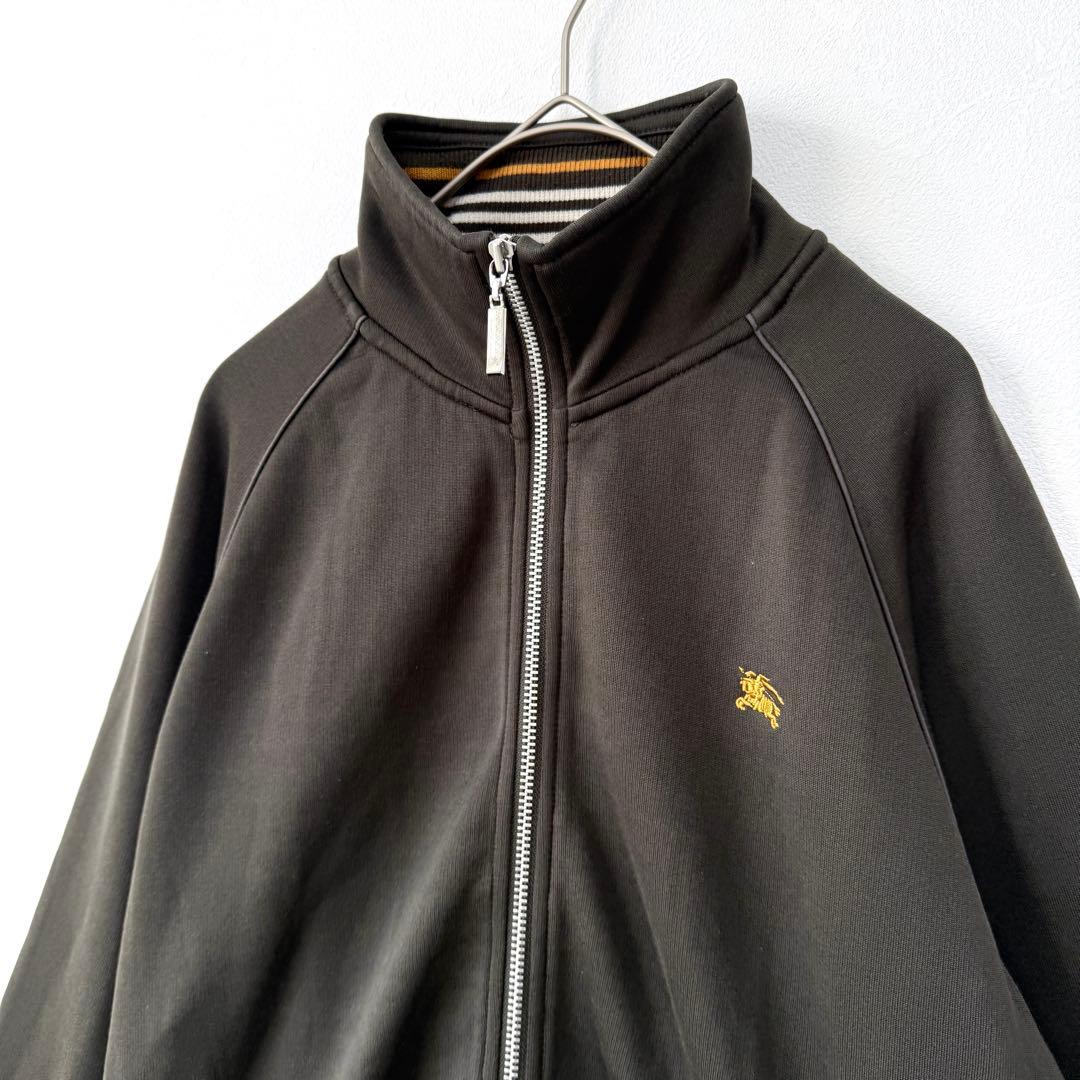 【美品✨】バーバリーブラックレーベル トラックジャケット カーキ ホースロゴ L