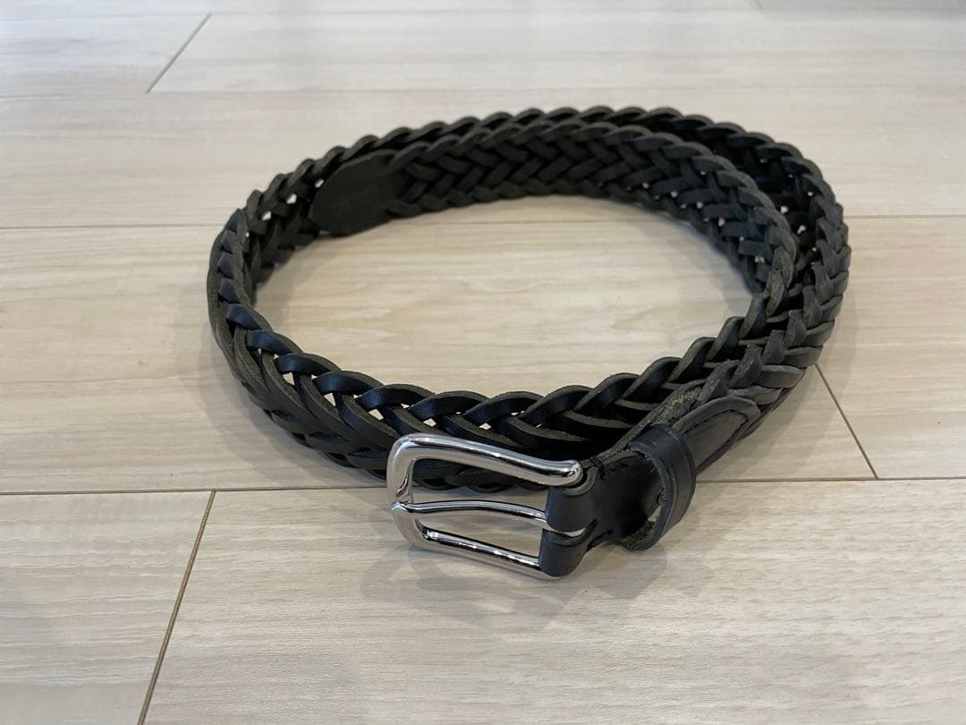 [未使用]ホワイトハウスコックス　メッシュベルト　ブラック