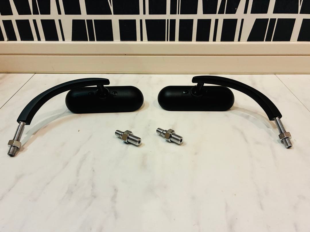 ★アレンネス ミニオーバルミラー(ブラック)左右セット★