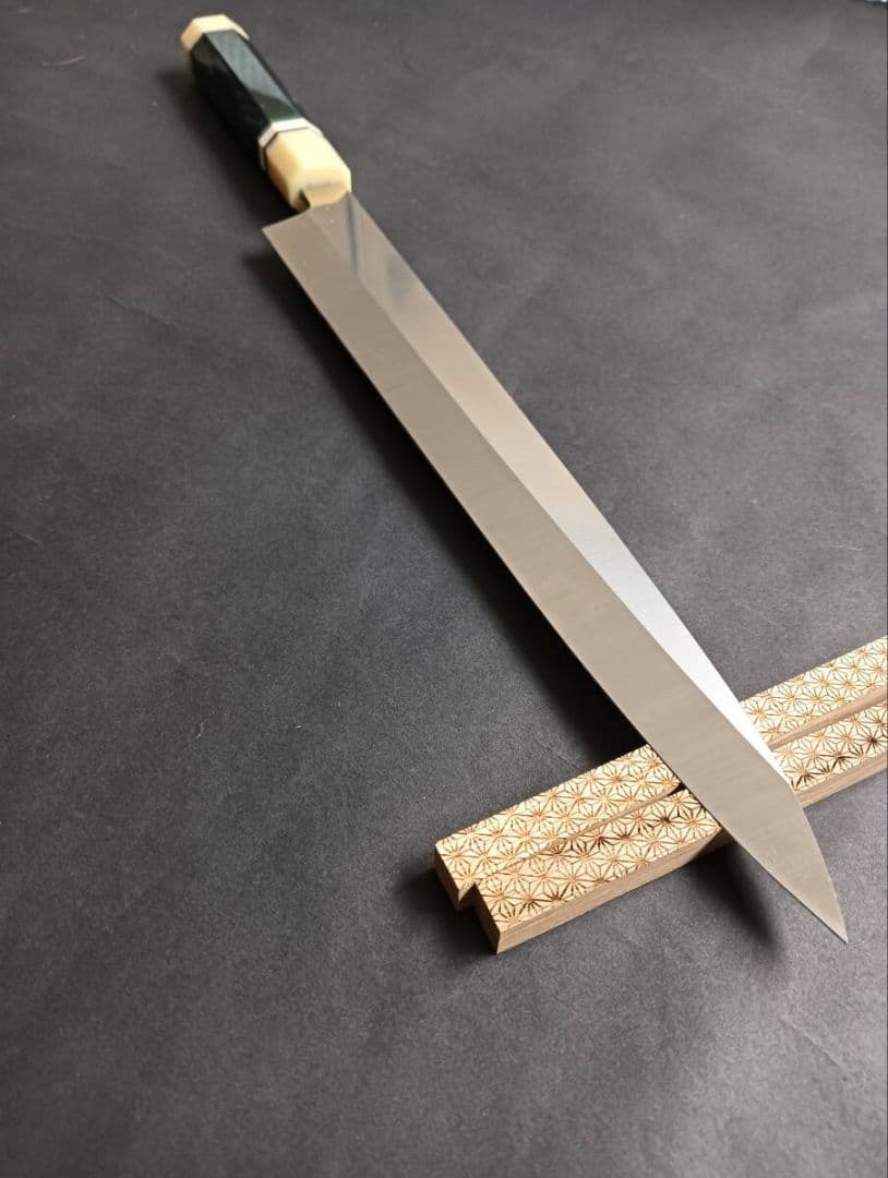 ステン本焼V金10号柳刃包丁270mm モダンビジュアル八角柄