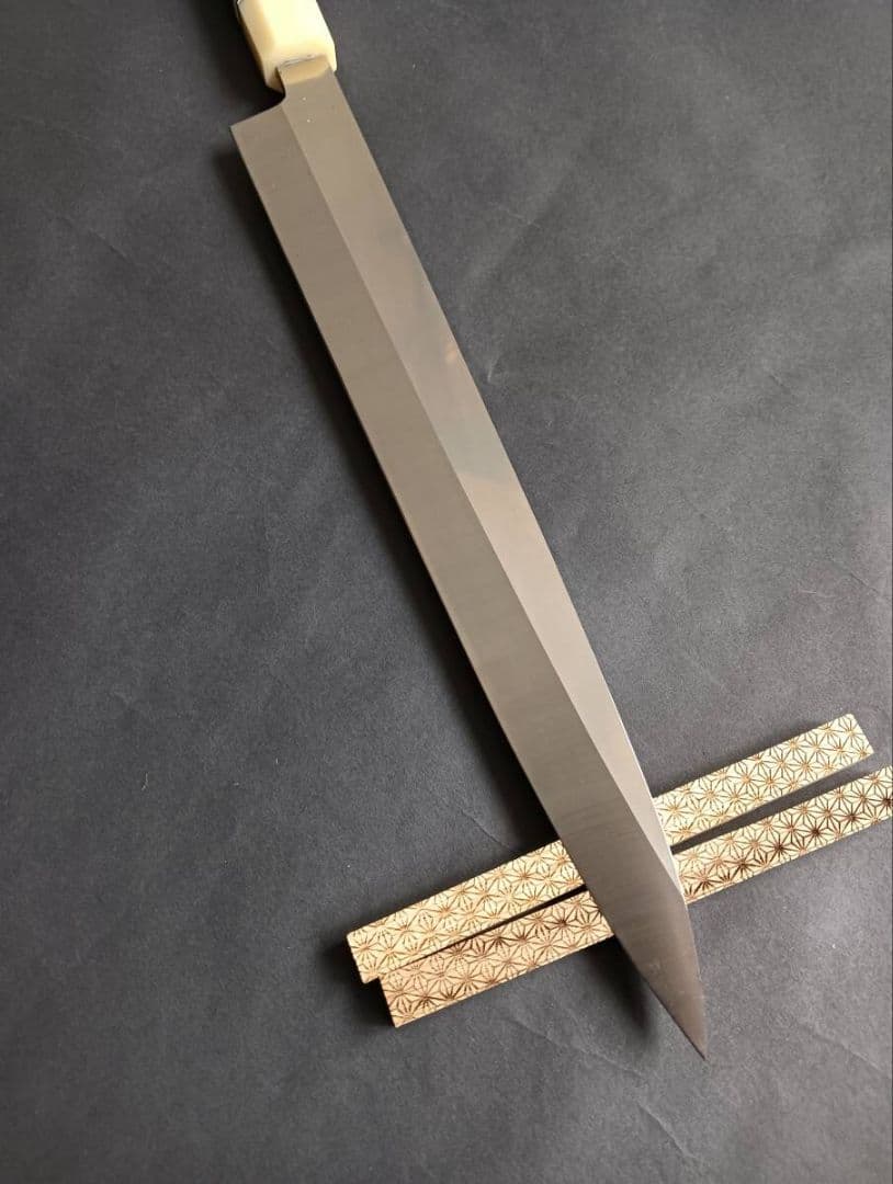 ステン本焼V金10号柳刃包丁270mm モダンビジュアル八角柄