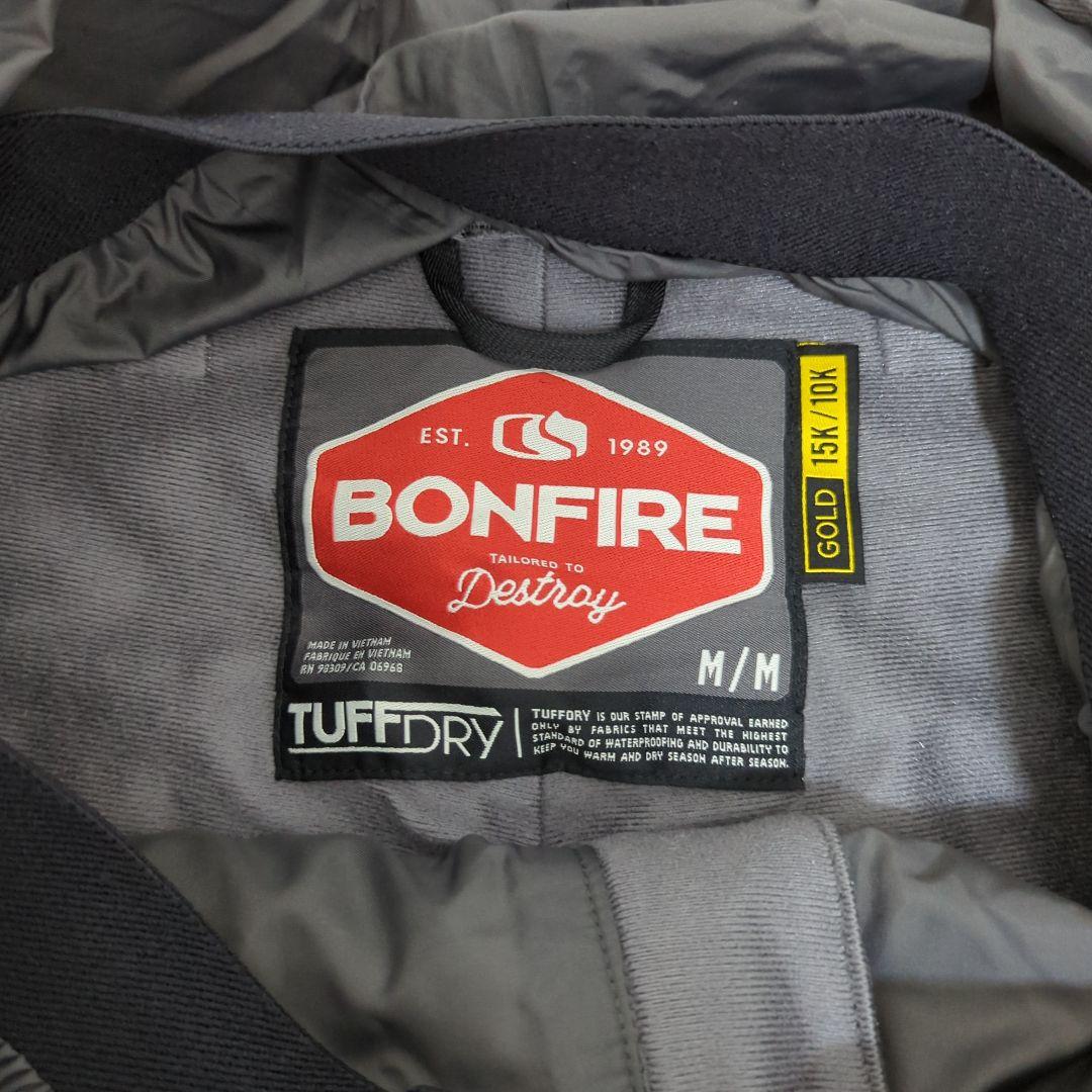 BONFIRE スノーボードウェア 上下セット チェック柄 内側ビニール破れ