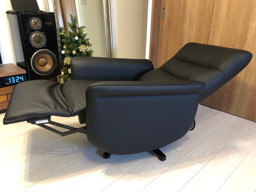 本革 電動リクライニングソファ