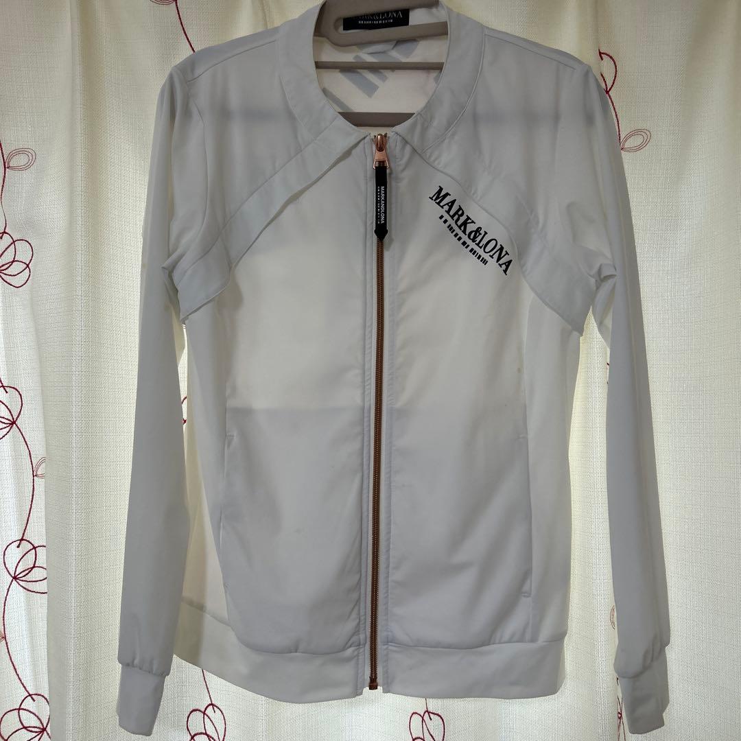 MARK&LONA ゴルフ　ホワイト ジャケット　レディース　サイズ38