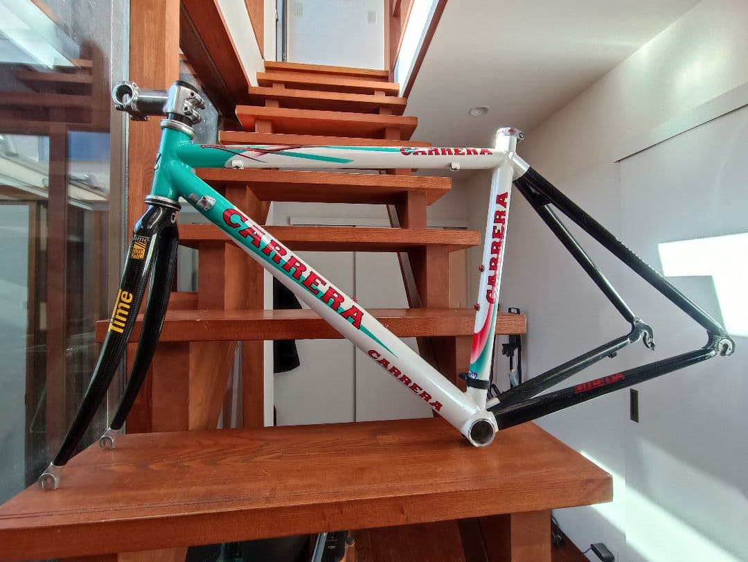 CARRERA ロードバイクフレーム Timeカーボンフォーク付き