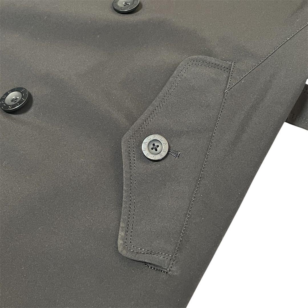 【美品】バーバリーブラックレーベル トレンチコート ノバチェック 日本製 黒 M