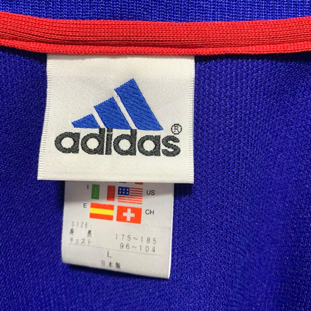 美品　アディダス　90s サッカー日本代表　ナイロンジャケット 刺繍　ロゴ