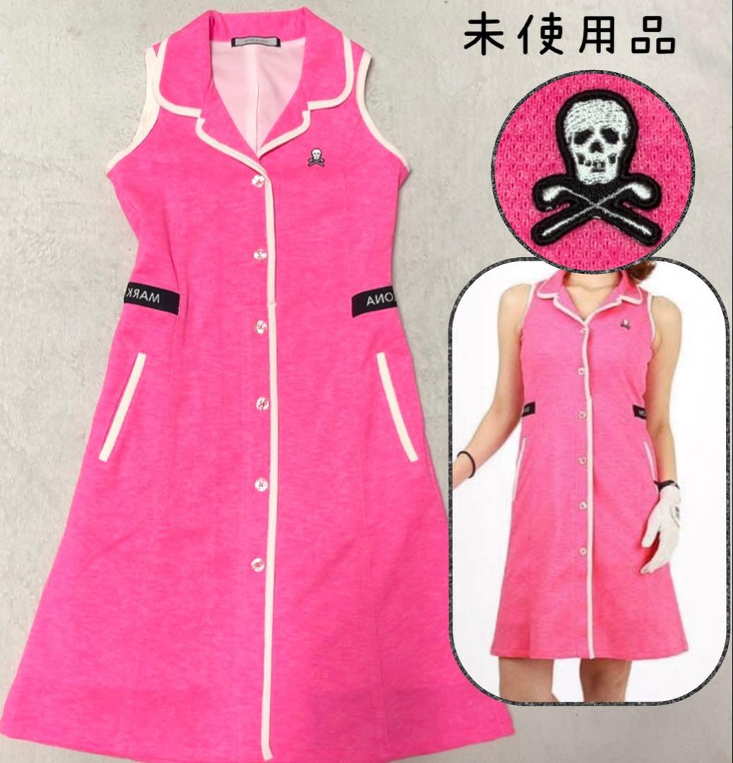 未使用　マークアンドロナ　ワンピース　ピンク　Dormie Polo Dress