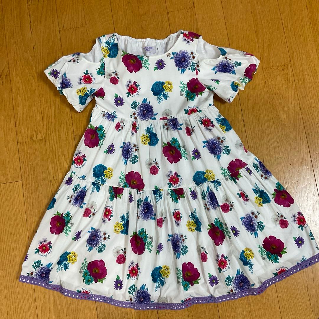 アナスイミニ　花柄ワンピース　130