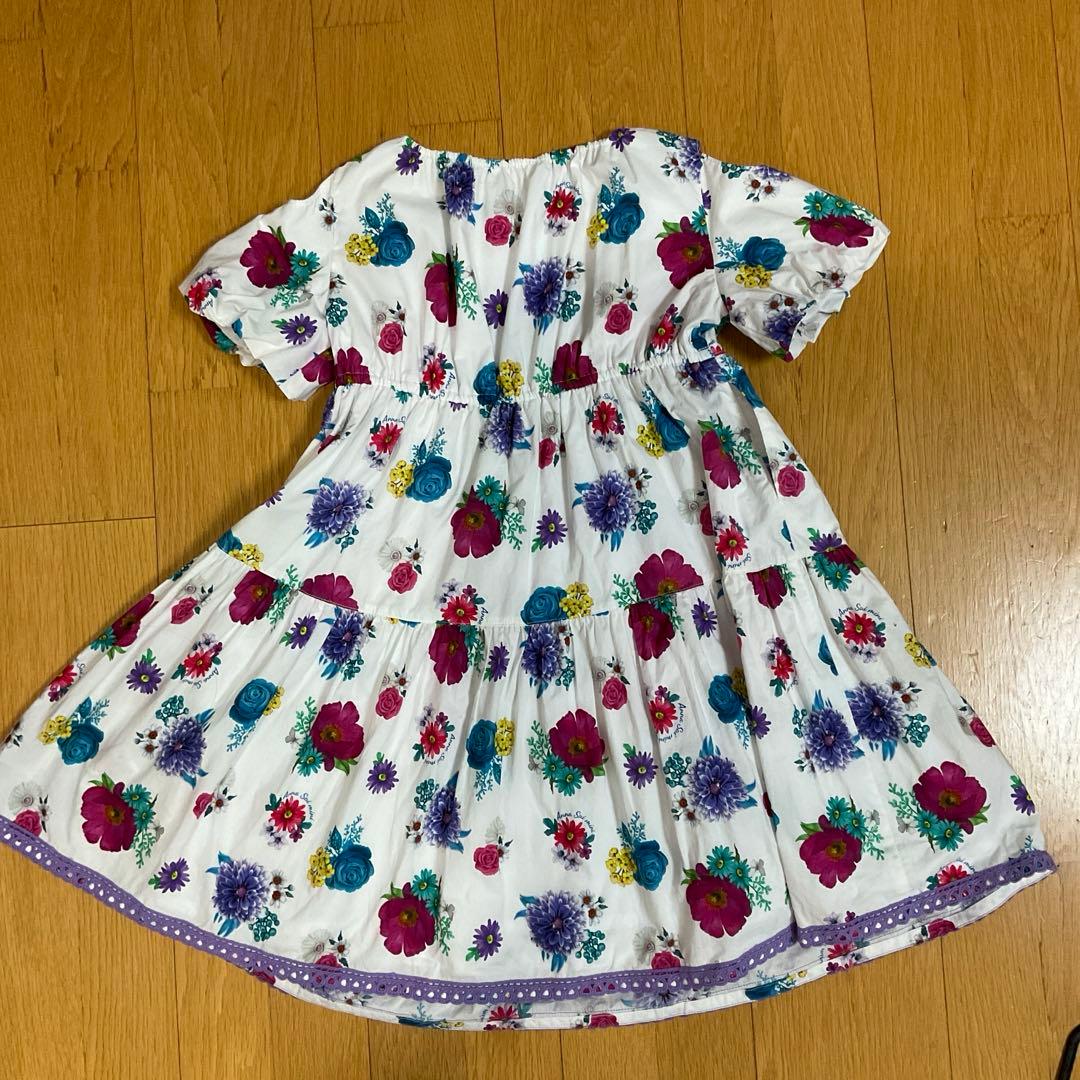 アナスイミニ　花柄ワンピース　130