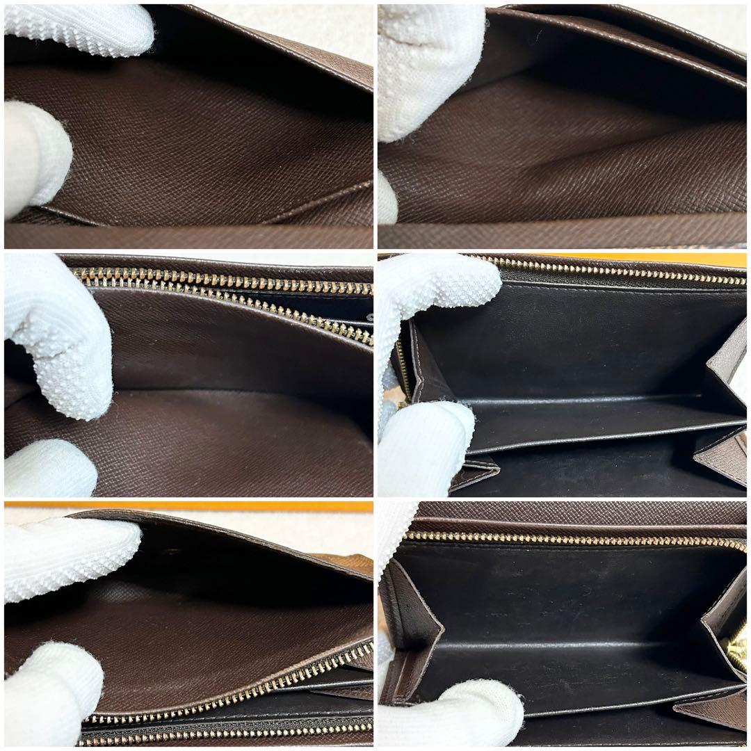 ルイヴィトン　ダミエ　二つ折り財布　トレゾール　ポルト