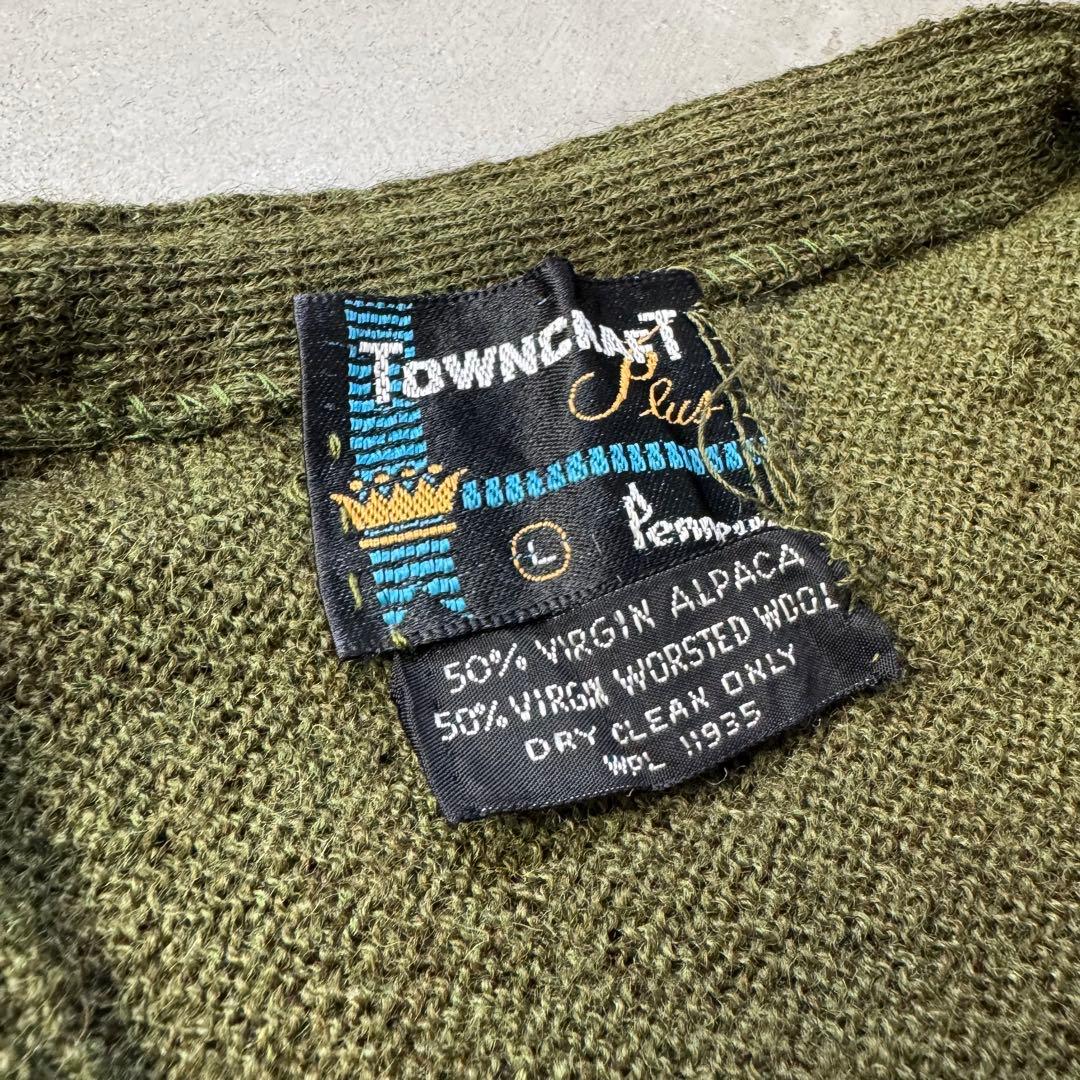 トップス 60-70s TOWN CRAFT ALPACA WOOL cardigan